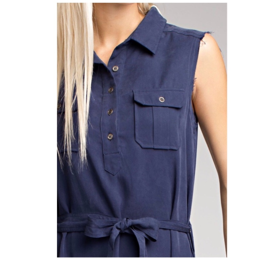 Simply Chic Maxi Surplus Shirt Dress - Picture 5 of 6